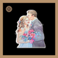 Edible Wafer Couple | Pre-Cut Wafer Paper | Stick on Cake Decor | Cake Topper - (EB-006) Sweetkraft | Baking supplies