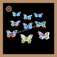 Edible Wafer Butterfly | Pre-Cut Wafer Paper | Stick on Cake Decor | Cake Topper - (EB-008) Sweetkraft | Baking supplies