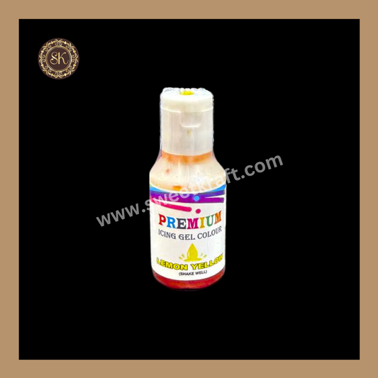 Lemon Yellow Colour | Food Gel Colours | Bakehaven - 20ml Sweetkraft | Baking supplies