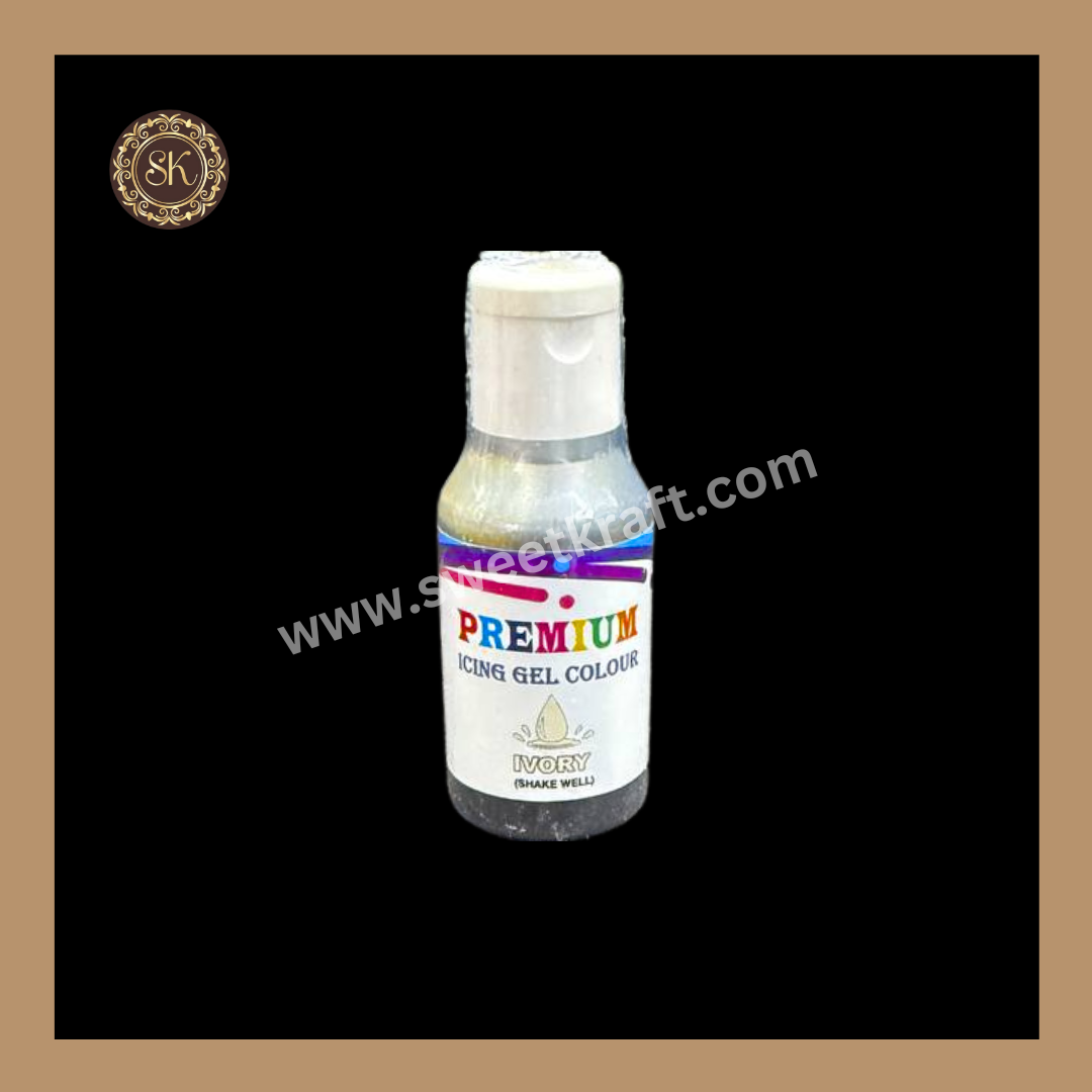 Ivory Colour | Food Gel Colours | Bakehaven - 20ml Sweetkraft | Baking supplies