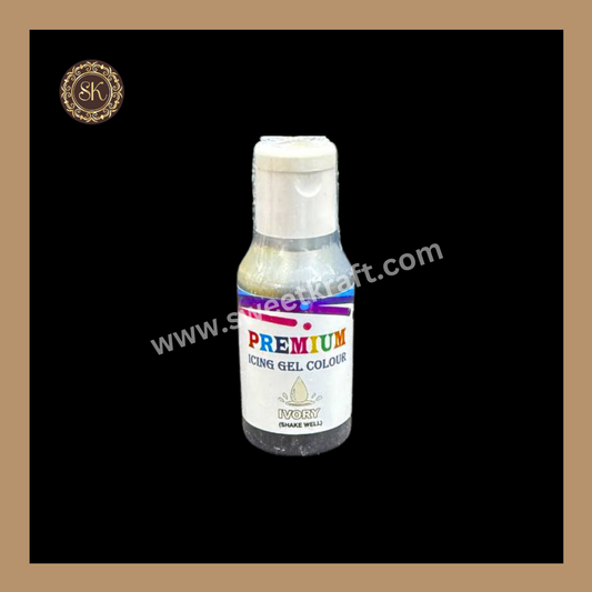 Ivory Colour | Food Gel Colours | Bakehaven - 20ml Sweetkraft | Baking supplies