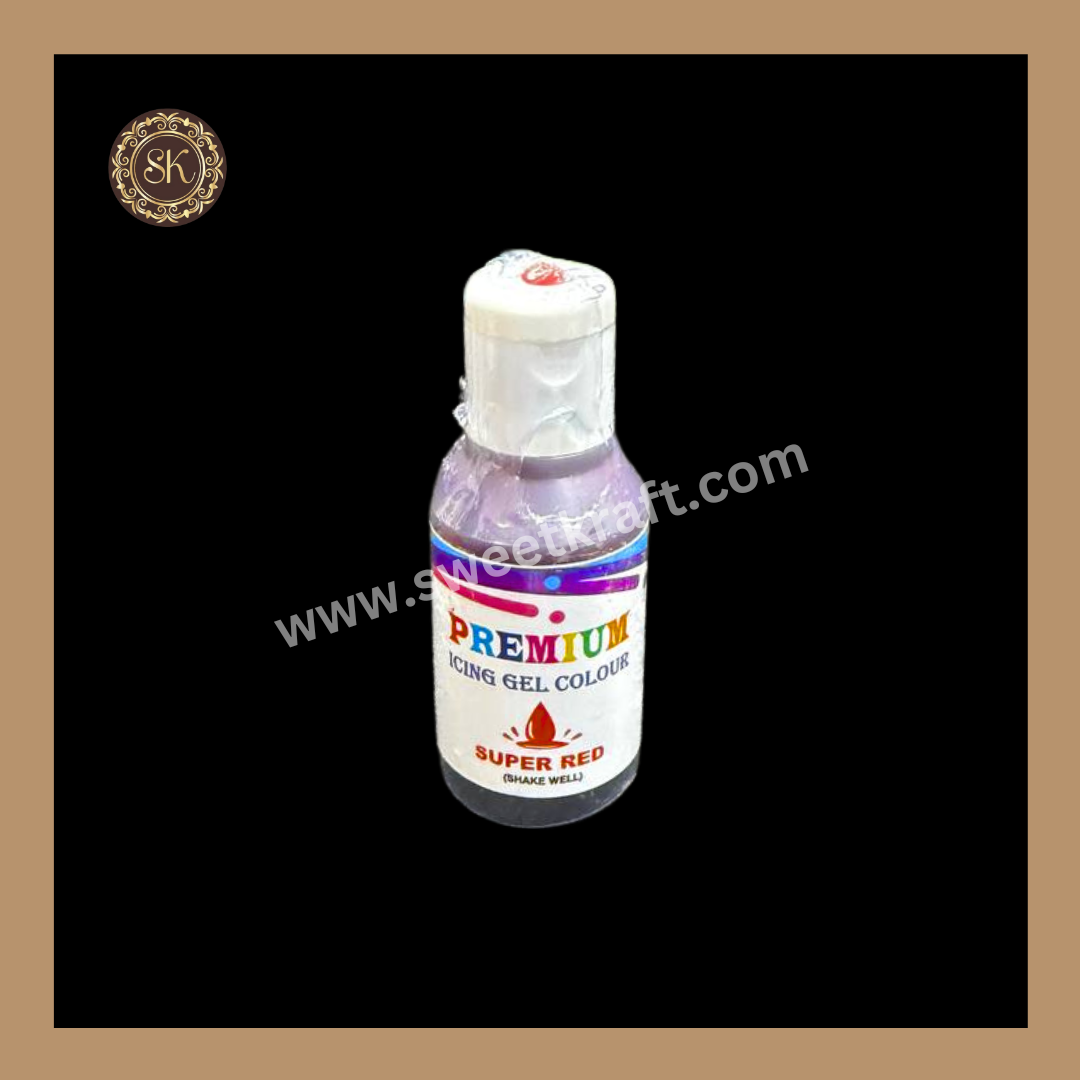 Super Red Colour | Food Gel Colours | Bakehaven - 20ml Sweetkraft | Baking supplies