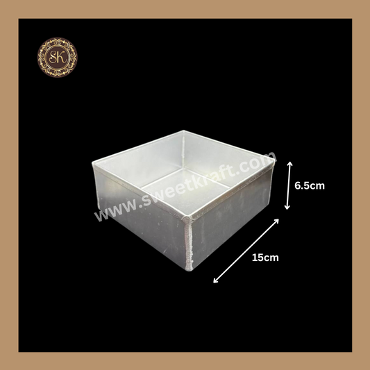 Aluminium Squar Cake Tin | Aluminium Cake Tin | Cake Tin - 6x6x2.5inch Sweetkraft | Baking supplies