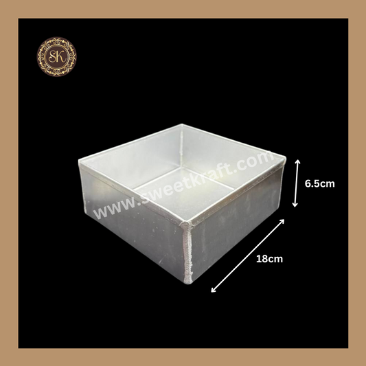 Aluminium Squar Cake Tin | Aluminium Cake Tin | Cake Tin - 7x7x2.5inch Sweetkraft | Baking supplies