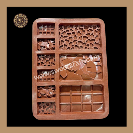 Silicon Chocolate Mould | Bar Silicone Bar Mould | Brown Silicone Mould | Pack Of 1pc (CSM-021) Sweetkraft | Baking supplies