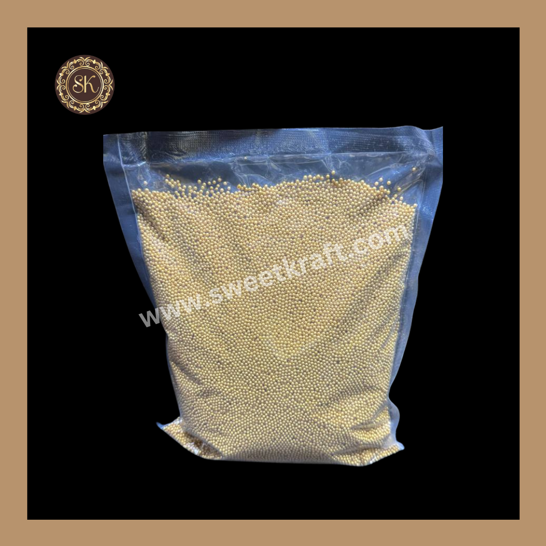 Fancy Candy | Sprinkles | Cake Topping | Golden Colour - Size 0 Sweetkraft | Baking supplies