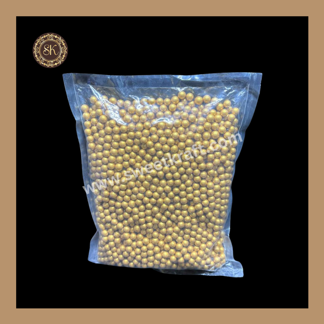 Fancy Candy | Sprinkles | Cake Topping | Golden Colour - Size 4 Sweetkraft | Baking supplies