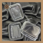 1 Mini Brownie Container (002-0906) | Brownie Box | Punnet Box |  Plastic Brownie Box | Black Colour - 10 Pieces Sweetkraft | Baking supplies
