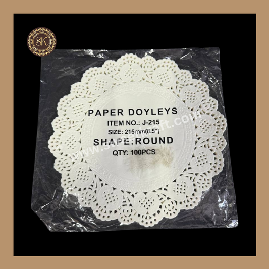 Doily Paper | Doyleys Paper | Pack Of 100 Sheets | Size -8.5inch Sweetkraft | Baking supplies