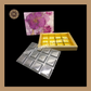 12 Cavity Floral Print Box | 12 Cavity Box | Chocolate Box | Gift Box | Mithai Box | Purple- (With Cavity Tray & Lid Cover) Sweetkraft | Baking supplies