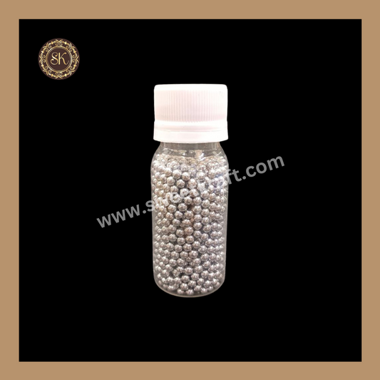 Fancy Candy | Sprinkles | Edible Cake Decoration Items | Cake Topping | Sprinkles For Cake Decoration | Silver Colour | Big Bottle - (Size-1) Sweetkraft | Baking supplies
