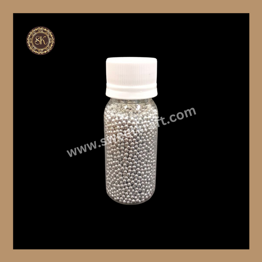 Fancy Candy | Sprinkles | Edible Cake Decoration Items | Cake Topping | Sprinkles For Cake Decoration | Silver Colour | Big Bottle - (Size-0) Sweetkraft | Baking supplies