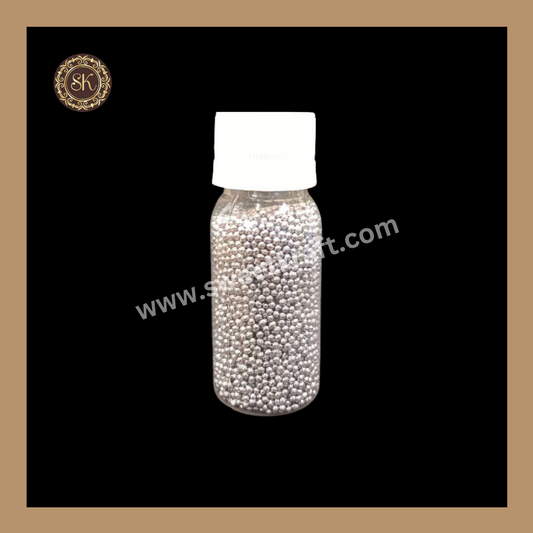 Fancy Candy | Sprinkles | Edible Cake Decoration Items | Cake Topping | Sprinkles For Cake Decoration | Silver Colour | Big Bottle - (Size-00) Sweetkraft | Baking supplies