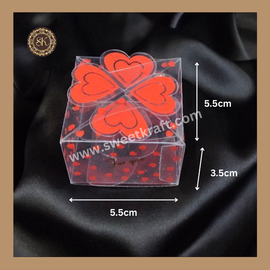 Kareena F-223| Chocolate Box | Heart Box | Valentine's Day Box | Gifting Box | Red Colour - Pack Of 5 Pieces & 10 Pieces Sweetkraft | Baking supplies