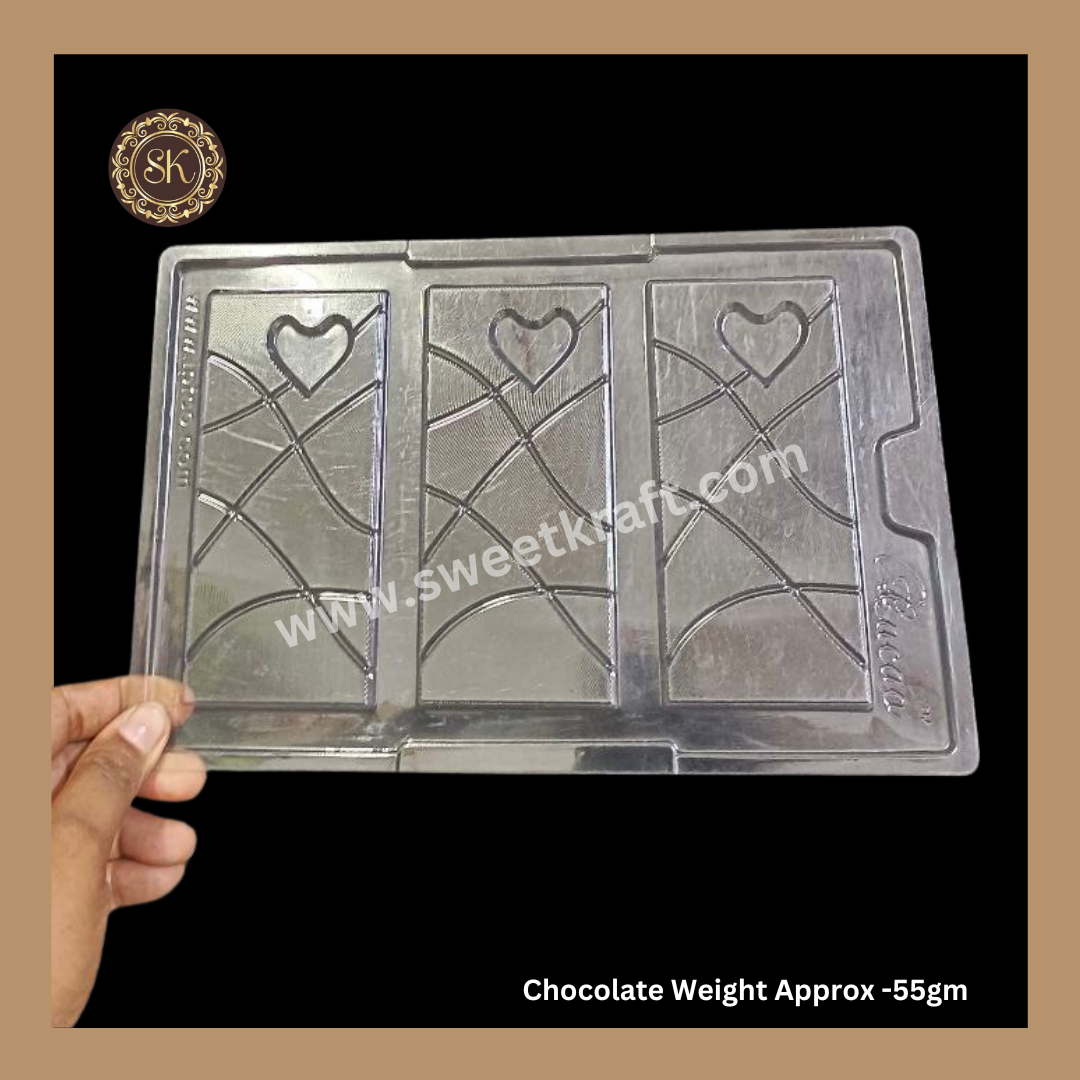 Plastic chocolate mould | Cacao | Herat Mould | Plastic Mold | Plastic molds  (PM-337) Sweetkraft | Baking supplies