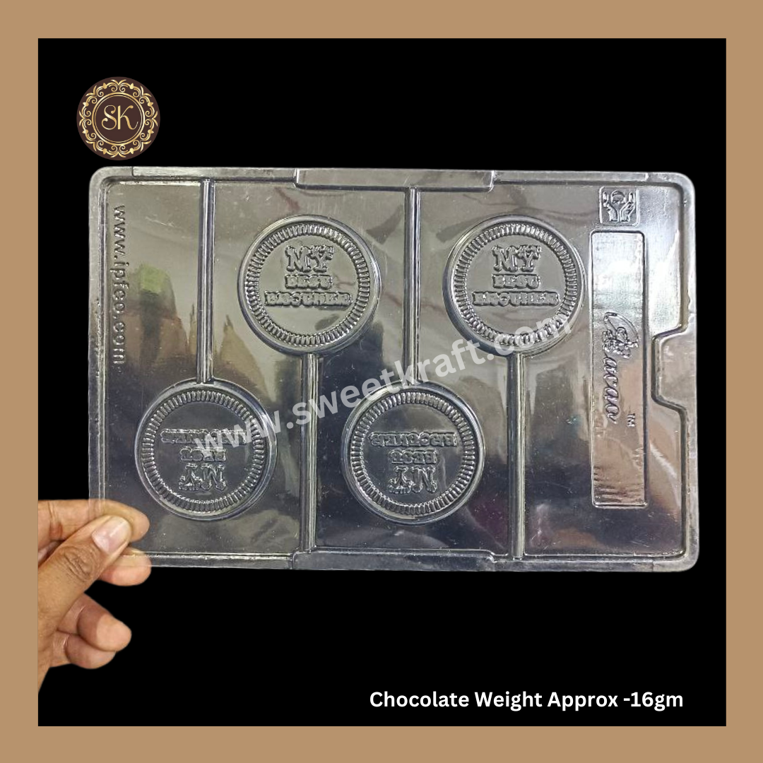 Plastic chocolate mould | Cacao | My Best Brother Mould | Raksha Bandhan Mould | Plastic molds  (PM-343) Sweetkraft | Baking supplies