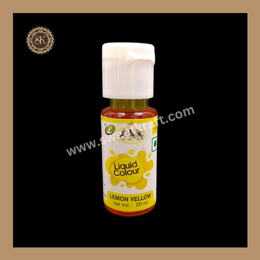 Food Colour | Lemon Yellow | Brand - Nandi (20ml) Sweetkraft | Baking supplies
