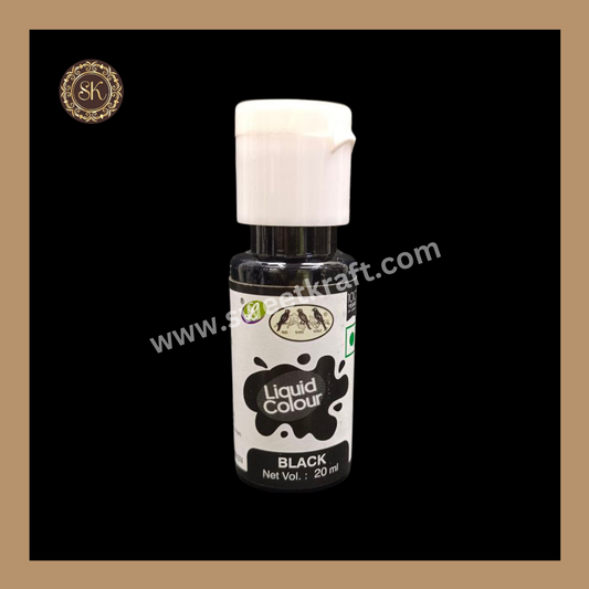 Food Colour | Black | Brand - Nandi (20ml) Sweetkraft | Baking supplies