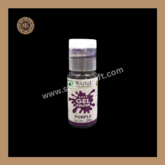 Soft Gel Colour | Purple | Brand - Nandi (20g) Sweetkraft | Baking supplies