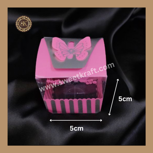 Kareena F-203 | Chocolate PVC Box | Heart Box | Valentine's Day Box | Gifting Box | Pink Colour Sweetkraft | Baking supplies