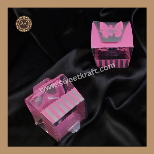 Kareena F-203 | Chocolate PVC Box | Heart Box | Valentine's Day Box | Gifting Box | Pink Colour Sweetkraft | Baking supplies
