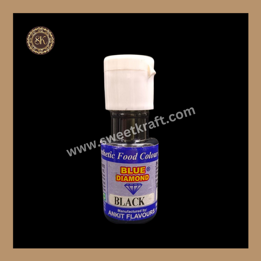 Liquid Food Colour | Black | Blue Diamond - 20ml Sweetkraft | Baking supplies
