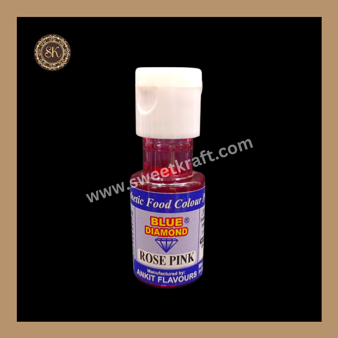 Liquid Food Colour | Rose Pink | Blue Diamond - 20ml Sweetkraft | Baking supplies