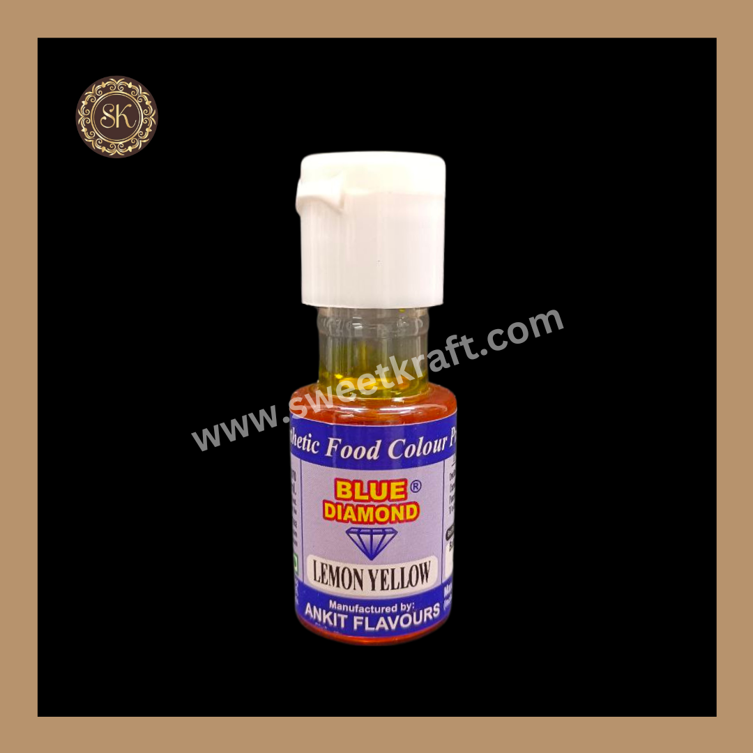 Liquid Food Flavour | Lemon Yellow | Blue Diamond 20ml Sweetkraft | Baking supplies