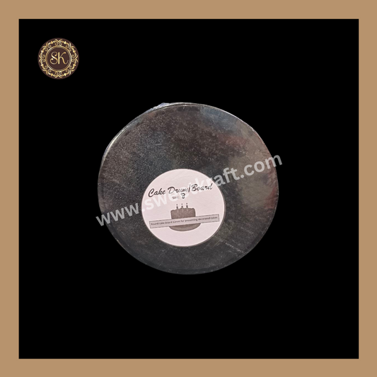 Cake Drum Board | Cake Base | Drum Board | Pastry Board | Black - 8inch (Pack of 1pc) Sweetkraft | Baking supplies