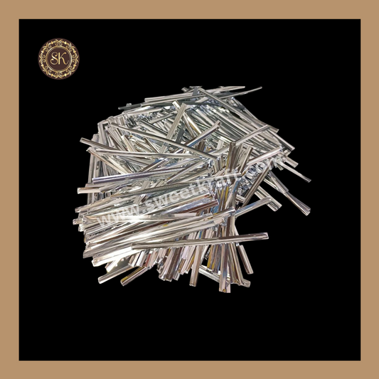 Twister Ties | Metallic Twist Ties | Metallic Twister Tie | Aluminium Twister Tie | Chocolate Twester - Silver Colour Sweetkraft | Baking supplies