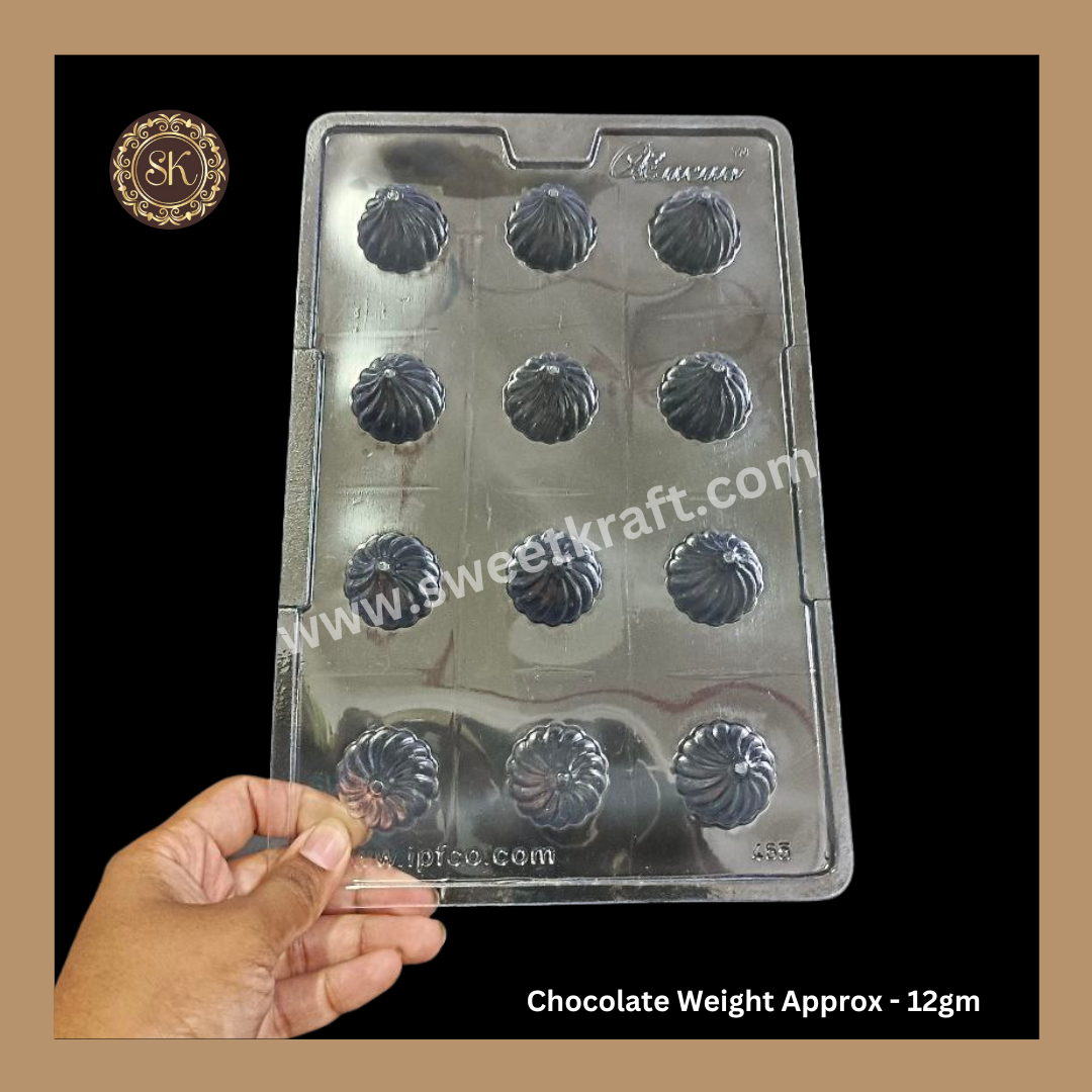 Plastic Chocolate Mould | Modak Mould | Cacao | Plastic Mould | Plastic Molds (PM-363) Sweetkraft | Baking supplies