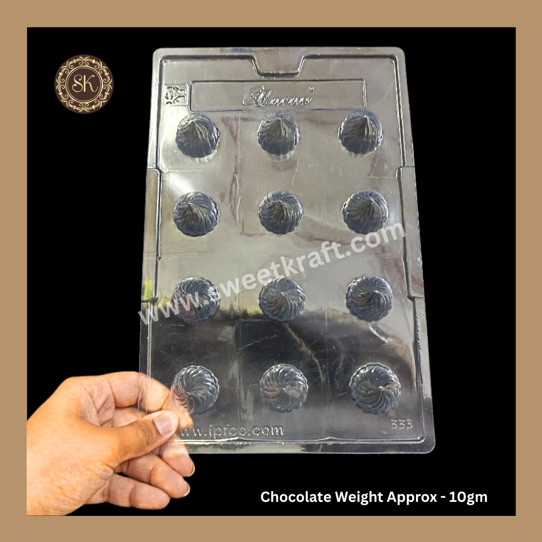 Plastic Chocolate Mould | Modak Mould | Cacao | Plastic Mould | Plastic Molds (PM-364) Sweetkraft | Baking supplies