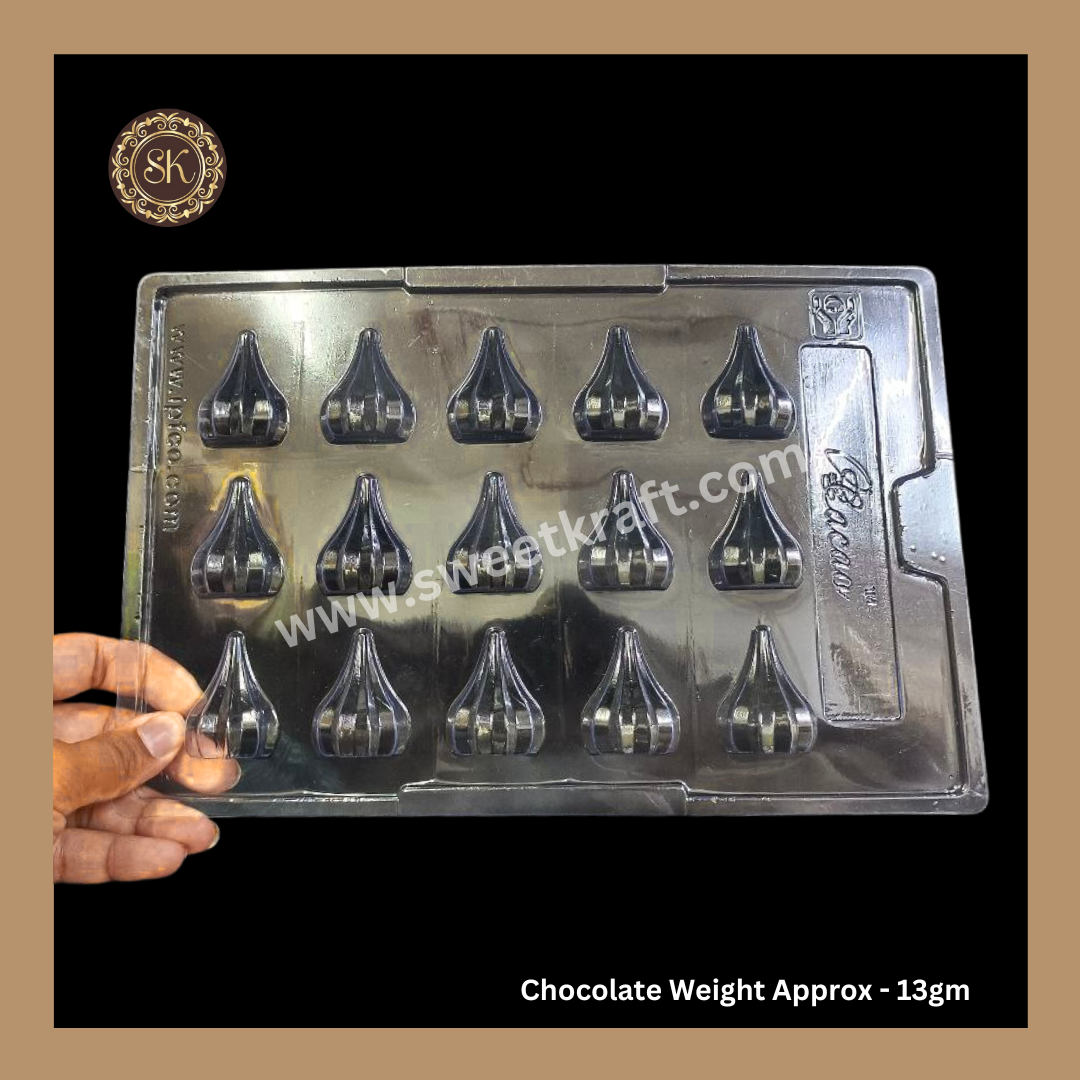 Plastic Chocolate Mould | Modak Mould | Cacao | Plastic Mould | Plastic Molds (PM-366) Sweetkraft | Baking supplies
