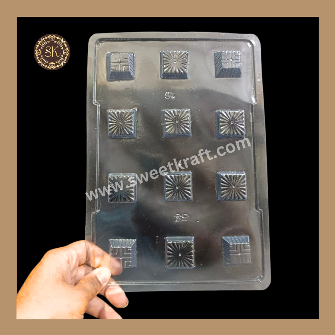 Plastic Chocolate Mould | Square Mould | Platick PVC Mould | Plastic Mould | Plastic Molds (PM-371) Sweetkraft | Baking supplies