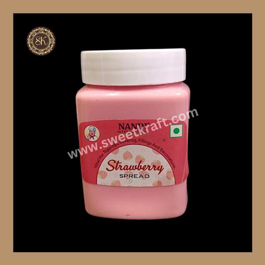 Strawberry Spread | Toppings | Covering | Fillings | Decorations | Nandi Brand - 200gms Sweetkraft | Baking supplies