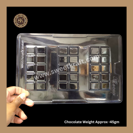 Plastic Chocolate Mould | Cacao Mould | Kunafa | Dairy Milk Mould | PVC Plastic Mould | Plastic Molds (PM-374) Sweetkraft | Baking supplies