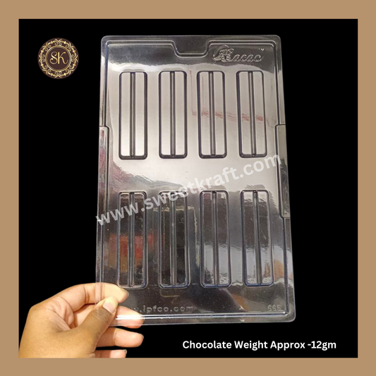 Plastic Chocolate Mould | Q-Bar Mold | Cacao Mould | Bar Mould | PVC Plastic Mould | Plastic Molds (PM-381) Sweetkraft | Baking supplies