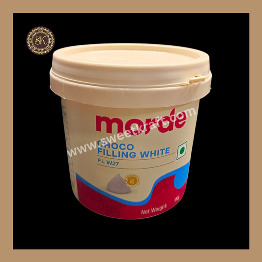 White Filling | Choco Filling White  - FL W27 | Morde - 1 kg Sweetkraft | Baking supplies