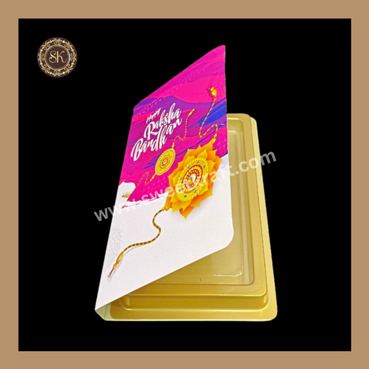 Happy Raksha Bandhan Bar Book | Chocolate Bar Book | Chocolate Box | Bar Box | Pink - (Pack Of 5pcs) Sweetkraft | Baking supplies