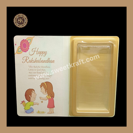 Happy Raksha Bandhan Bar Book | Chocolate Bar Book | Chocolate Box | Bar Box | Pink - (Pack Of 5pcs) Sweetkraft | Baking supplies