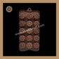 Silicon Chocolate Mould | Flower Silicone Mould | Brown Silicone Mould | Pack Of 1pc (CSM-022) Sweetkraft | Baking supplies