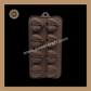 Silicon Chocolate Mould | Diamond Heart Silicone Mould | Brown Silicone Mould | Pack Of 1pc (CSM-025) Sweetkraft | Baking supplies