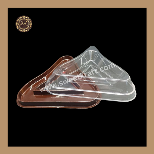 Ring Modak Box | Modak Shape Box With Lid Cover | Plastic Ring Modak Shape Box | Brown Colour Sweetkraft | Baking supplies