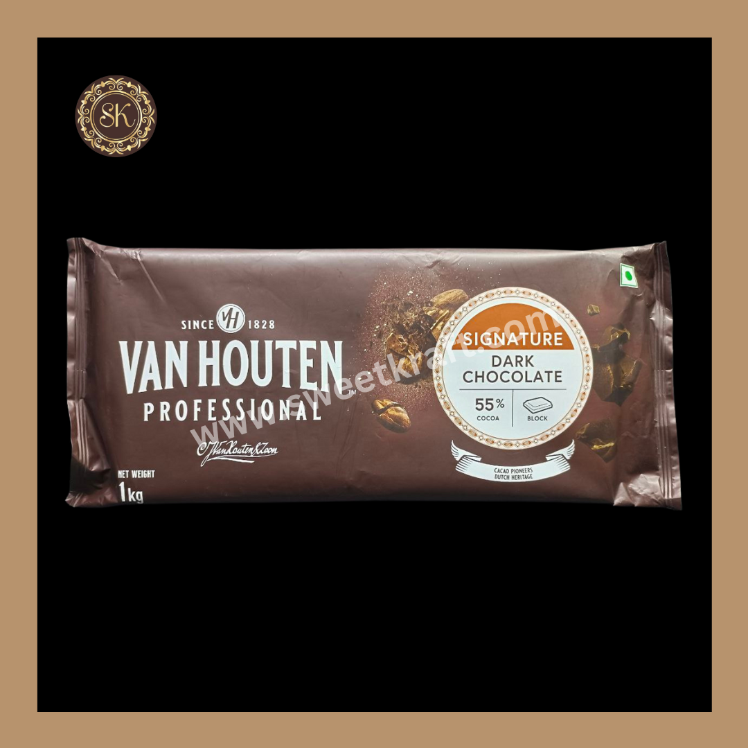 55% Dark Chocolate | Dark Chocolate | Vanhouten Professional - 1kg Sweetkraft | Baking supplies