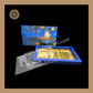 18 Patition Diwali Box | Mithai Box | Happy Diwali | Golden Cavity Box | Chocolate Box | Gift Box | Blue Colour - (With Cavity Lid Cover)
