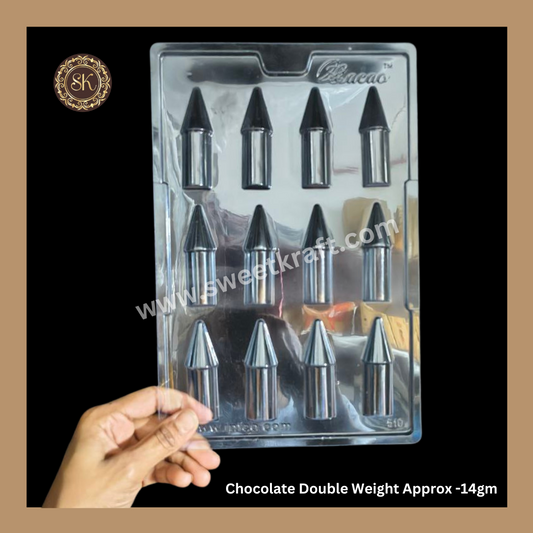 Plastic Chocolate Mould | Diwali Mold | Cacao Mould | Pataka | Rocket | Mould | PVC Plastic Mould | Plastic Molds (PM-388)