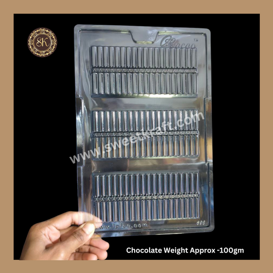 Plastic Chocolate Mould | Kunafa Diwali Mold | Cacao Mould | Pataka | Rocket | Bar Mould | PVC Plastic Mould | Plastic Molds (PM-389)