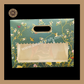 3 Flower Print Window Jar Bag With Handle | Jar Bag | Chocolate Bag | Cookie Bag | Gifting Bag | Green Colour