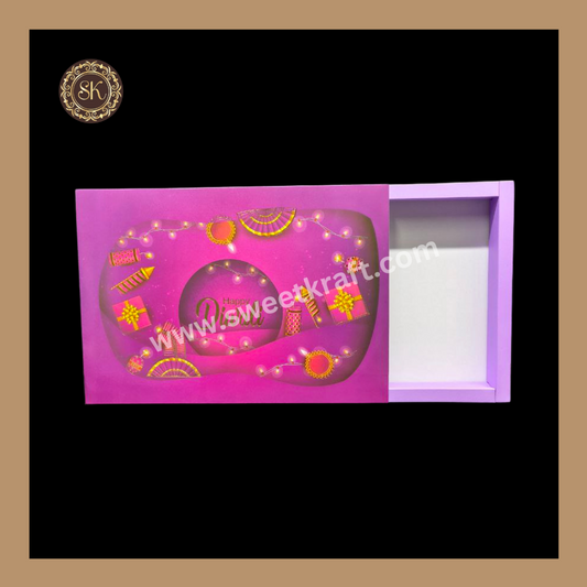24 Cavity Diwali Box | Golden Cavity | Chocolate Box | Gift Box | Mithai Box | Purple- (Only Box)