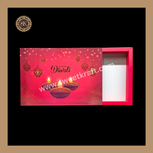 24 Cavity Diwali Box | Golden Cavity | Chocolate Box | Gift Box | Mithai Box | Red- (Only Box)